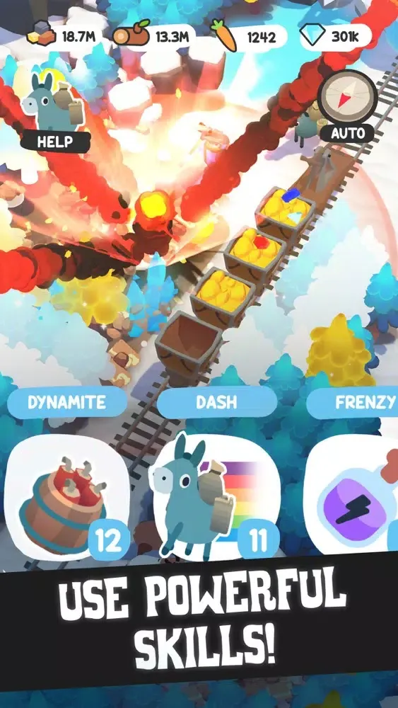 Tangkapan skrin Mining Frenzy