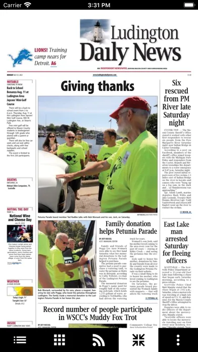 Captures d'écran de Ludington Daily News