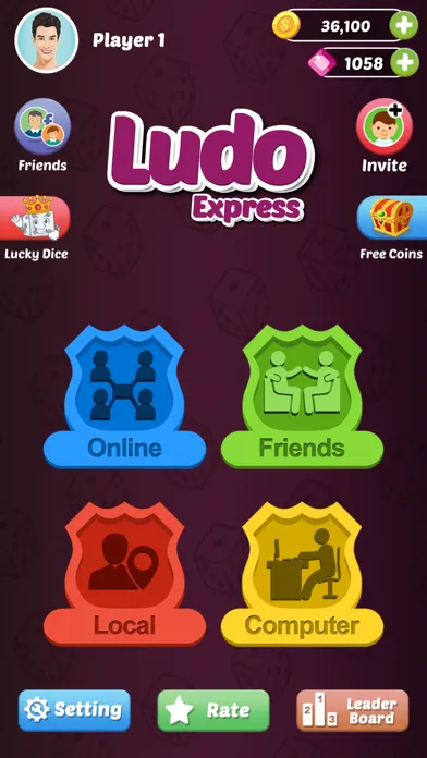 Ludo Game : Onilne King Star スクリーンショット