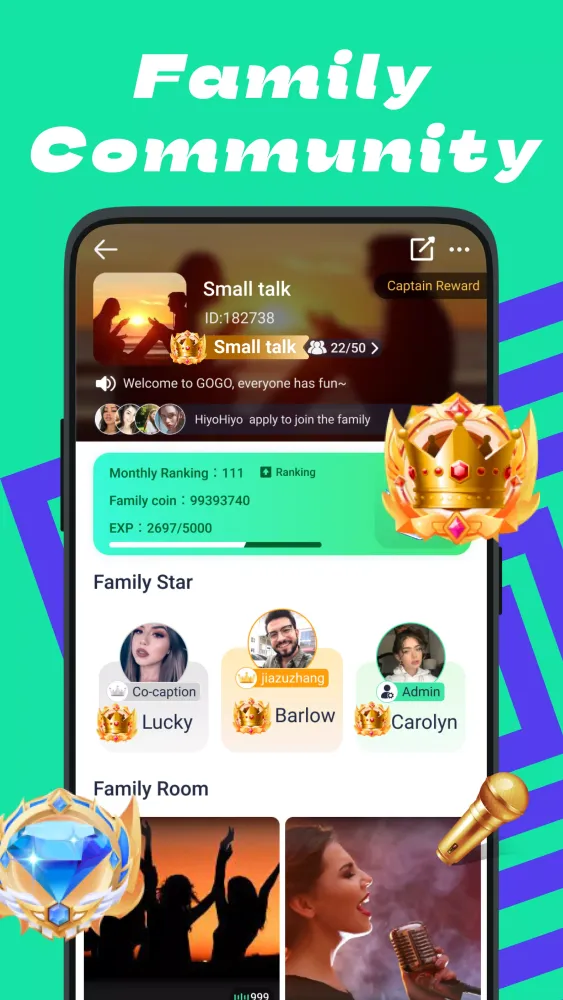 Captures d'écran de GOGO-Chat room&ludo games