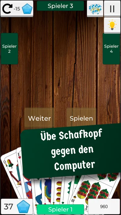 Captures d'écran de Schafkopf Offline Lernen