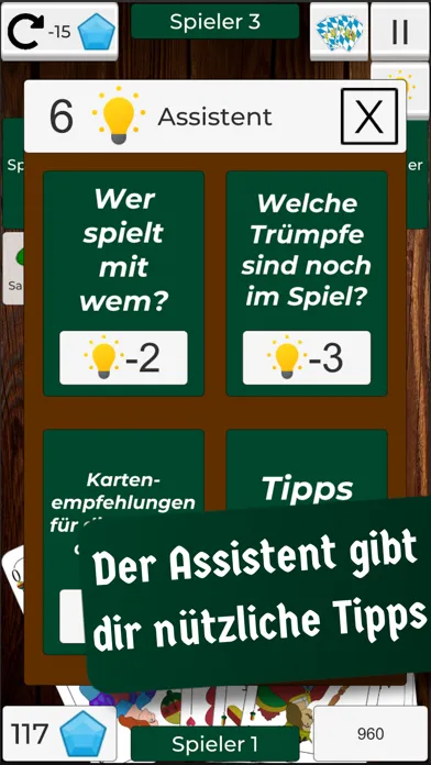 Captures d'écran de Schafkopf Offline Lernen