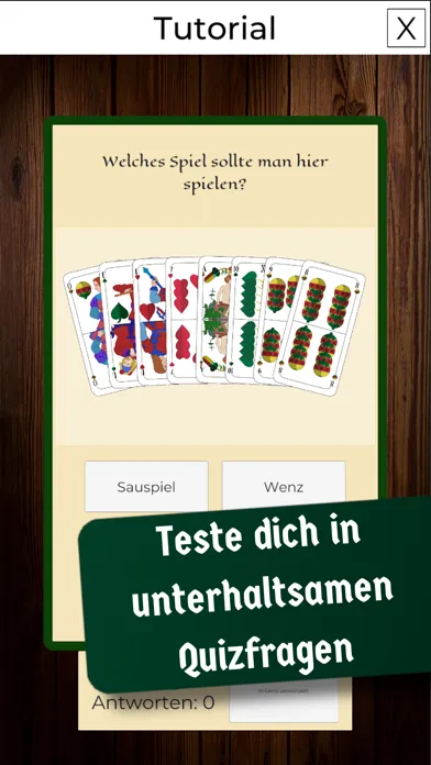 Captures d'écran de Schafkopf Offline Lernen