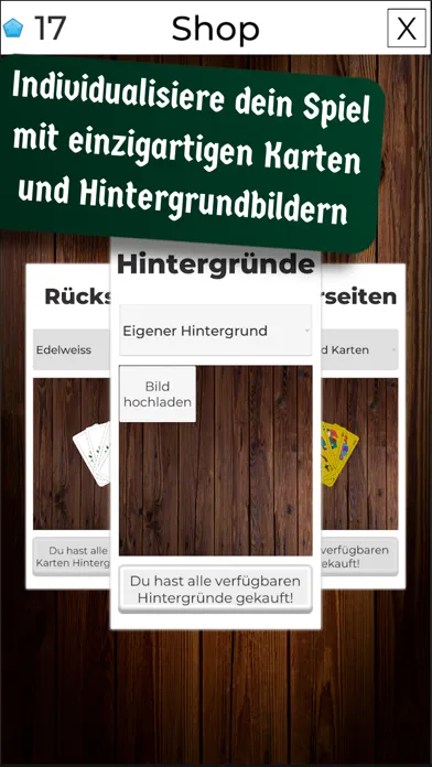 Captures d'écran de Schafkopf Offline Lernen