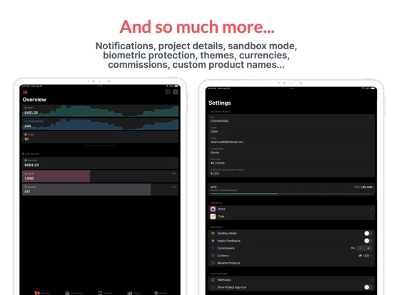 صور RCKit - RevenueCat Dashboard iPad 