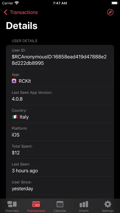 صور RCKit - RevenueCat Dashboard