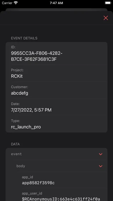 صور RCKit - RevenueCat Dashboard