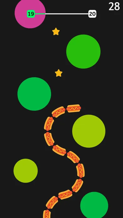 Capturas de tela do Snake Dance