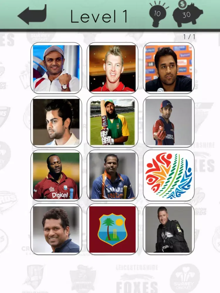 Cricket Icon Quiz iPad  Screenshots