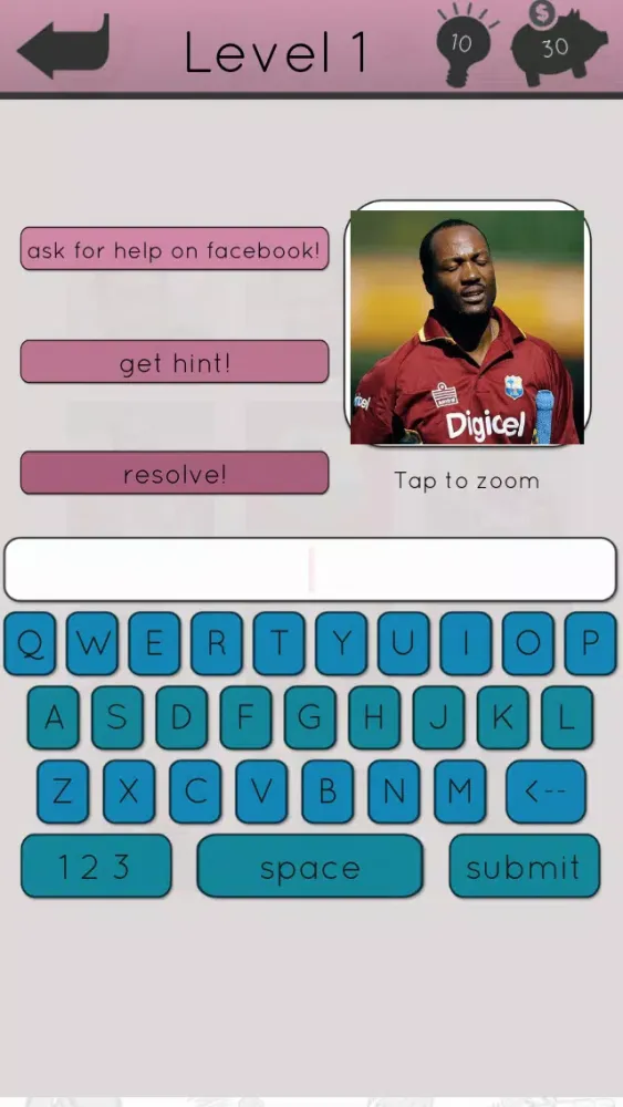 Cricket Icon Quiz Screenshots