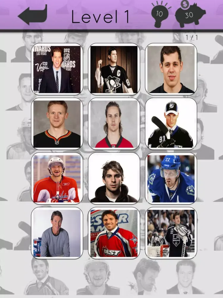 Скриншоты Hockey Players Icon Quiz iPad 