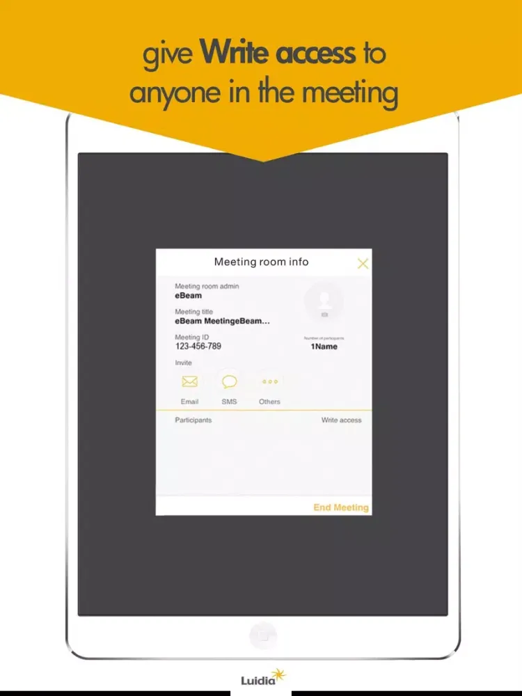eBeam meeting (for Smartpen) iPad  سکرین شاٹس