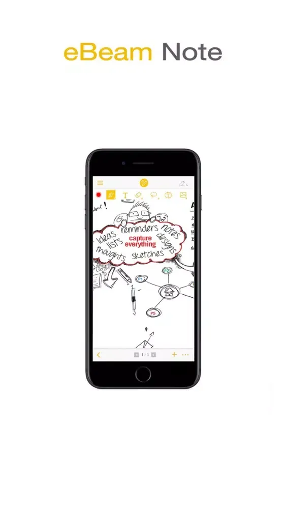 Tangkapan layar eBeam note (for Smartpen)