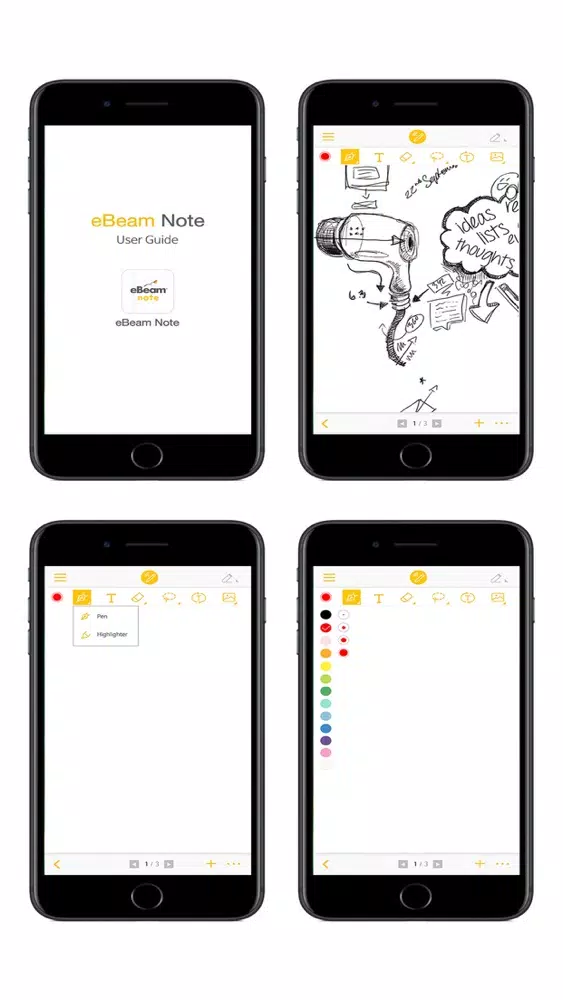 Screenshot di eBeam note (for Smartpen)