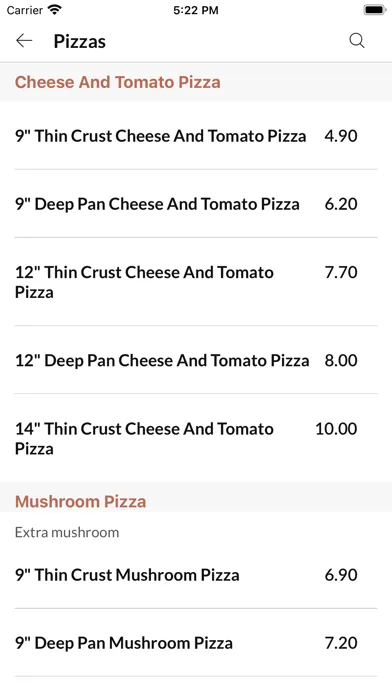 Luigi's应用截图