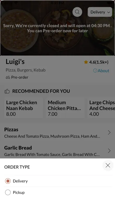 Luigi's应用截图
