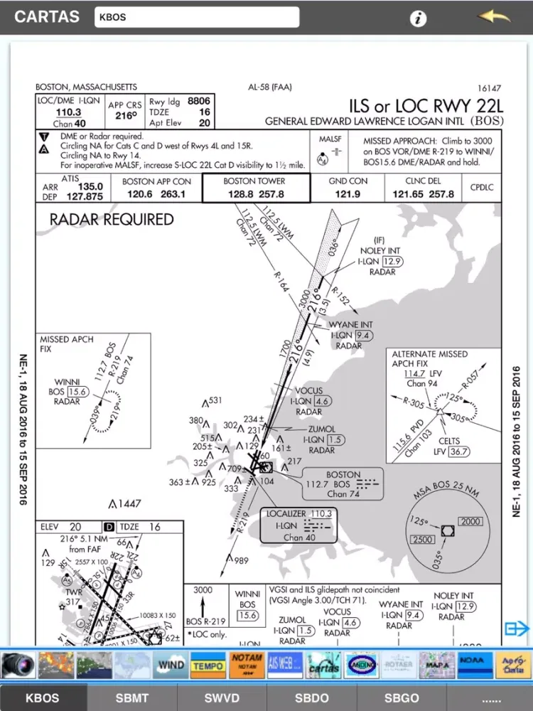 AeroInfo iPad  スクリーンショット