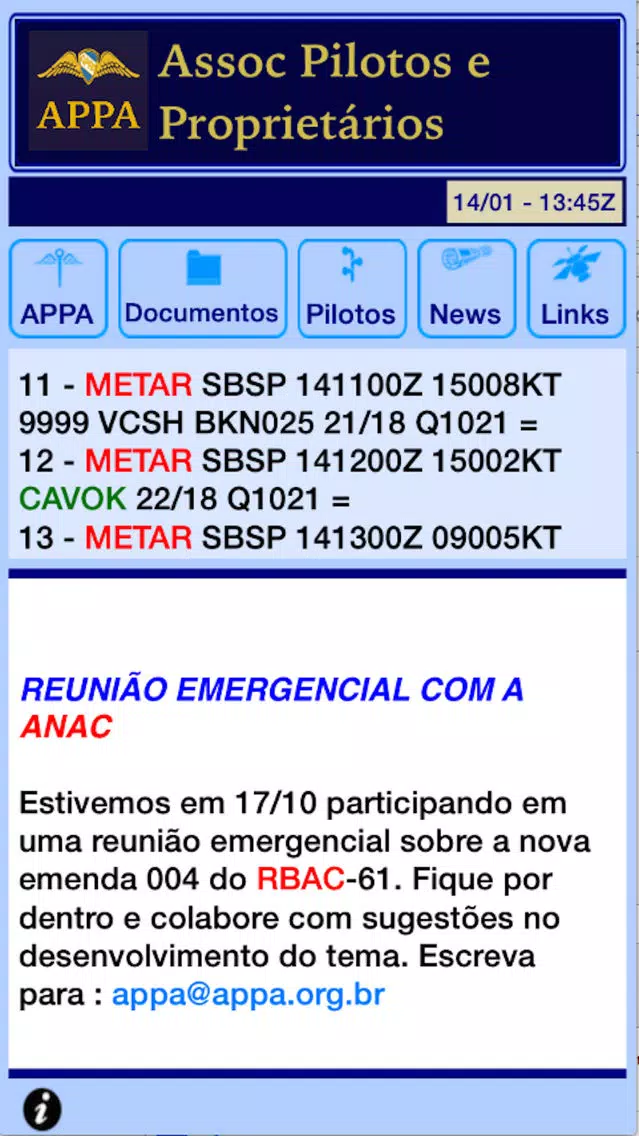 Captures d'écran de AOPA BR