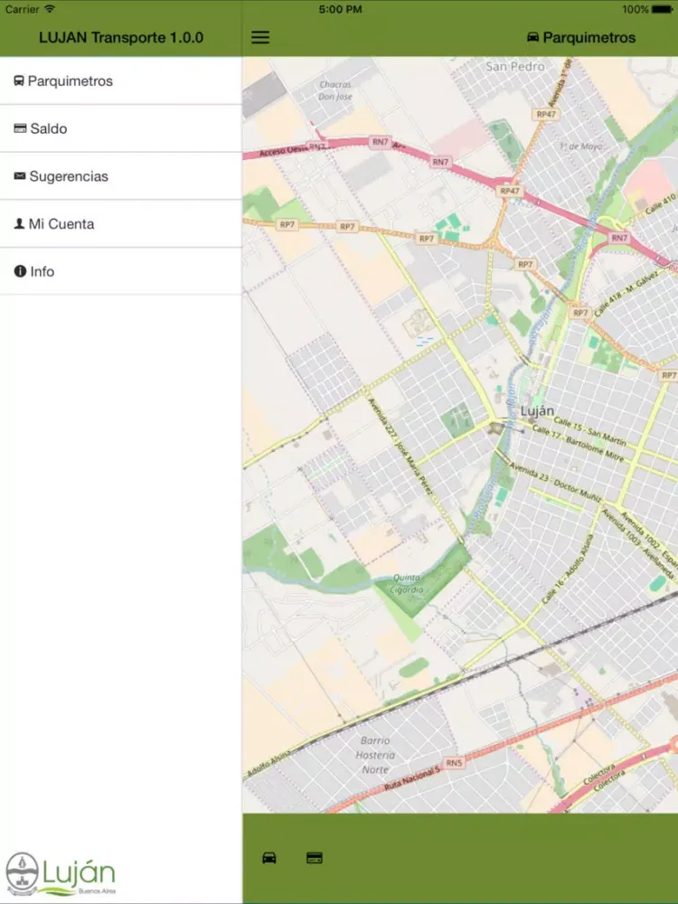 Screenshot di Lujan Estacionamiento Medido iPad 