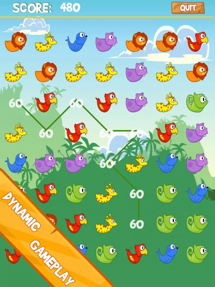 Screenshot di Wildlife Colony Join | Jelly Wild Fun Animals Cascade | Free Game iPad 