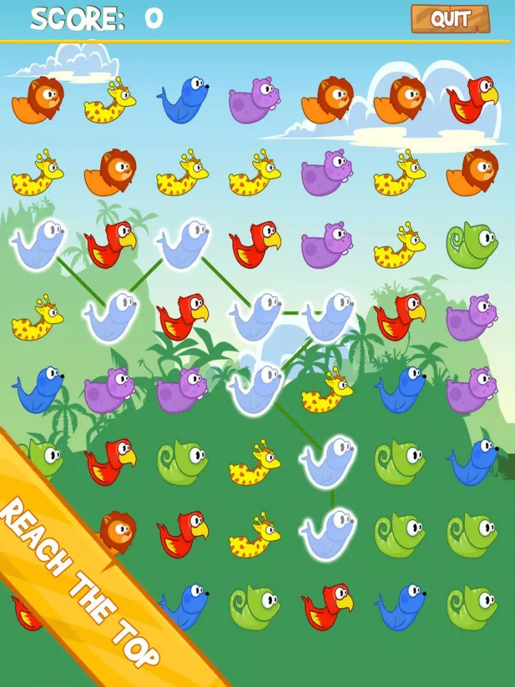 Screenshot di Wildlife Colony Join | Jelly Wild Fun Animals Cascade | Free Game iPad 
