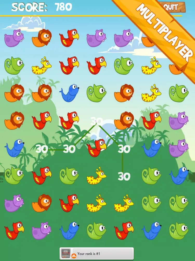 Screenshot di Wildlife Colony Join | Jelly Wild Fun Animals Cascade | Free Game iPad 