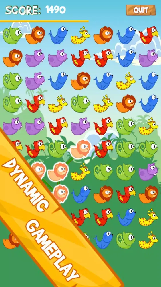 Screenshot di Wildlife Colony Join | Jelly Wild Fun Animals Cascade | Free Game