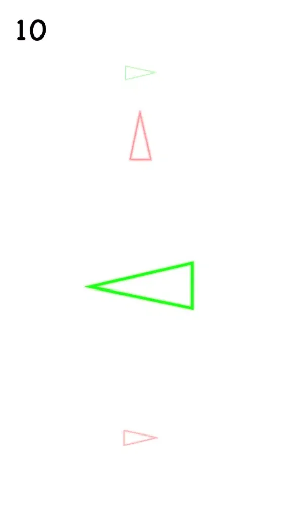 Zrzuty ekranu Triangles - Swipe Red & Green Neon Signs in Right Direction
