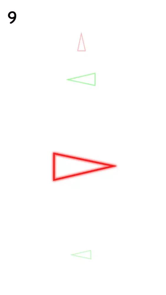 Zrzuty ekranu Triangles - Swipe Red & Green Neon Signs in Right Direction