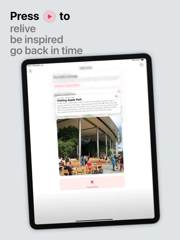 MemoKit - Memories with Music iPad 應用截圖