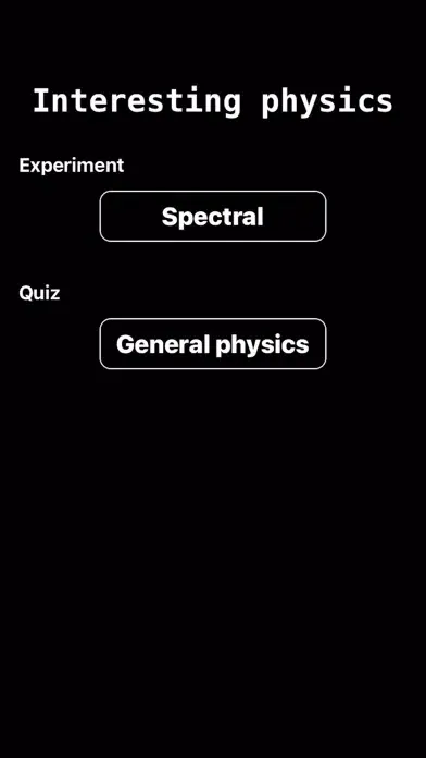Capturas de tela do Interesting Physics App