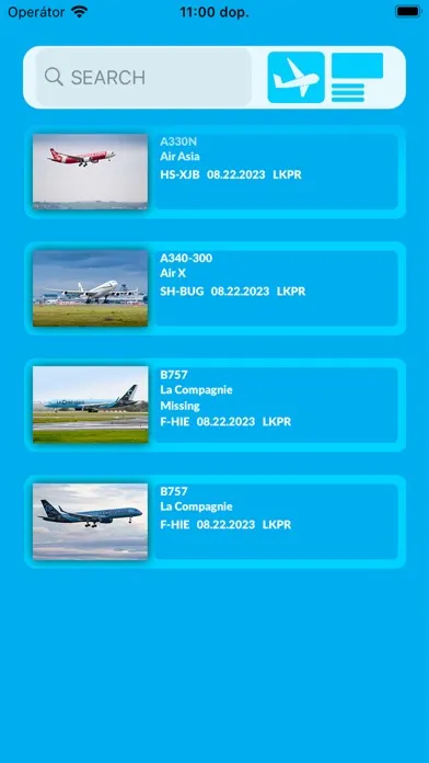 Tangkapan layar Spotter - planespotter app
