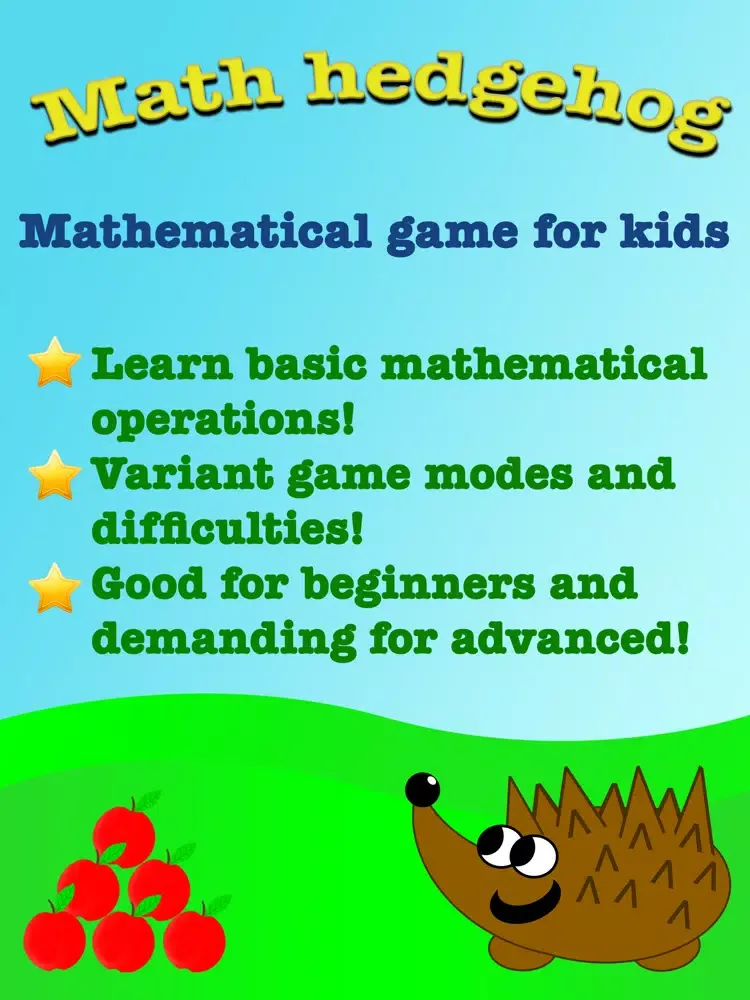 Math Hedgehog HD iPad  স্ক্রিনশট