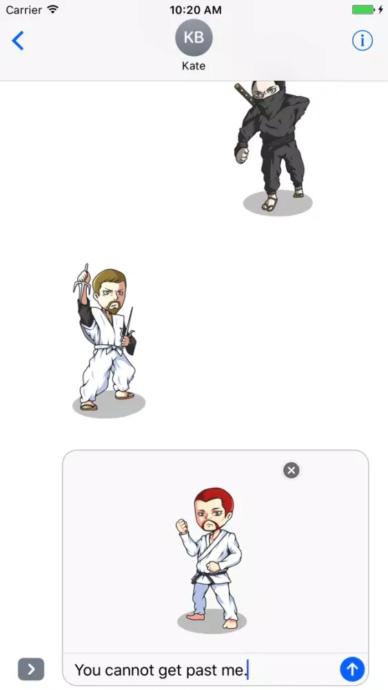 Capturas de tela do Epic Battle Stickers