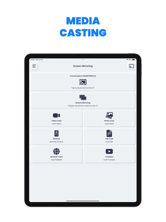 Ảnh chụp màn hình của AllShare Cast ㅤ iPad 