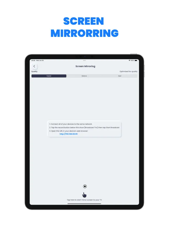 Ảnh chụp màn hình của AllShare Cast ㅤ iPad 