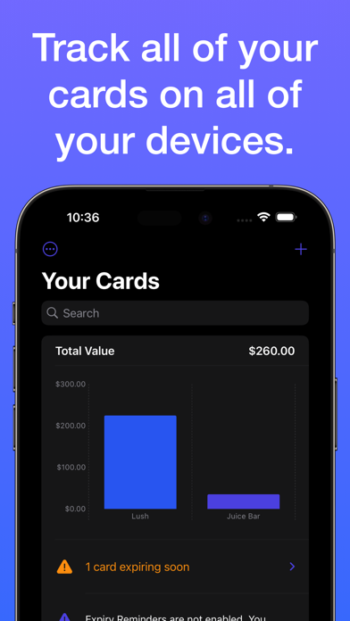 Giftly: Gift Card Tracker سکرین شاٹس
