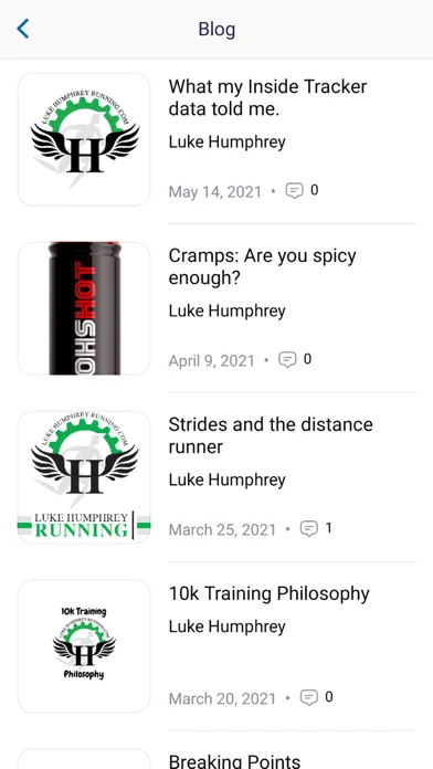 Luke Humphrey Running स्क्रीनशॉट