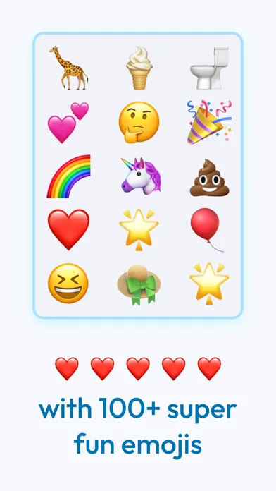 ภาพหน้าจอของ Kidmoji‎