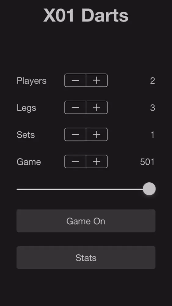 X01 Darts Scoreboard Ekran Görüntüleri