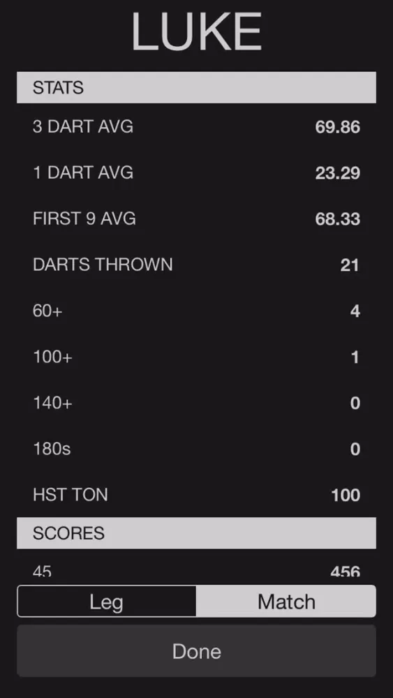 X01 Darts Scoreboard Ekran Görüntüleri