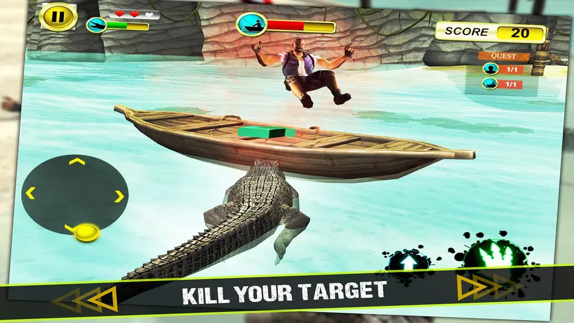 Wild Crocodile Attack 3D Game應用截圖
