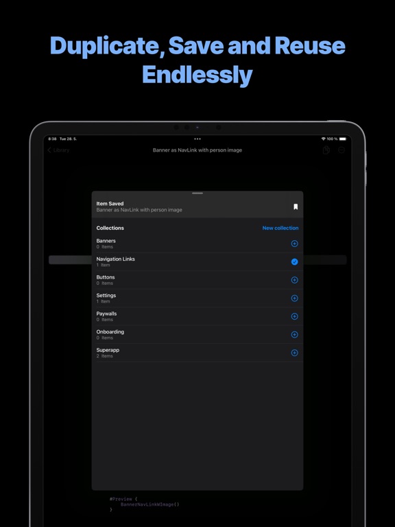 Capturas de pantalla de SwiftUI Components – Compot iPad 