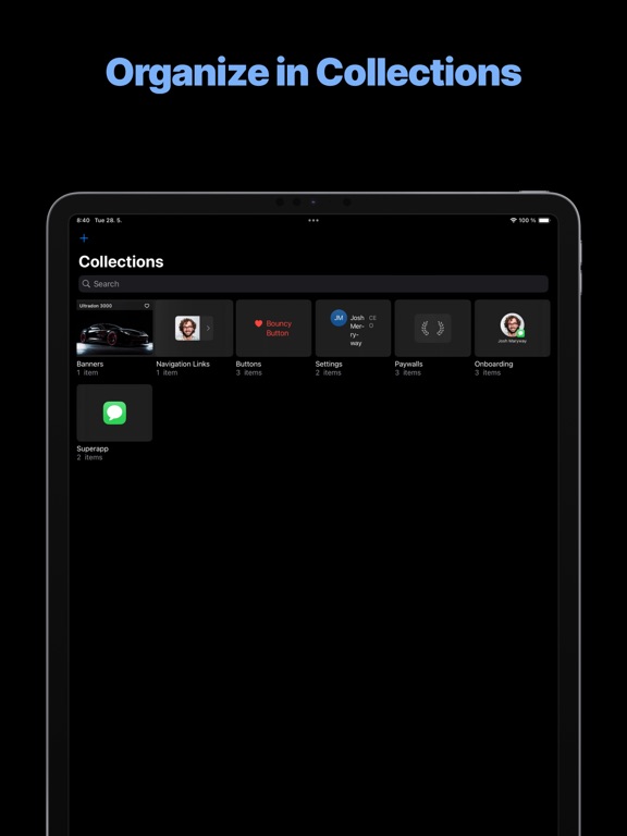Capturas de pantalla de SwiftUI Components – Compot iPad 