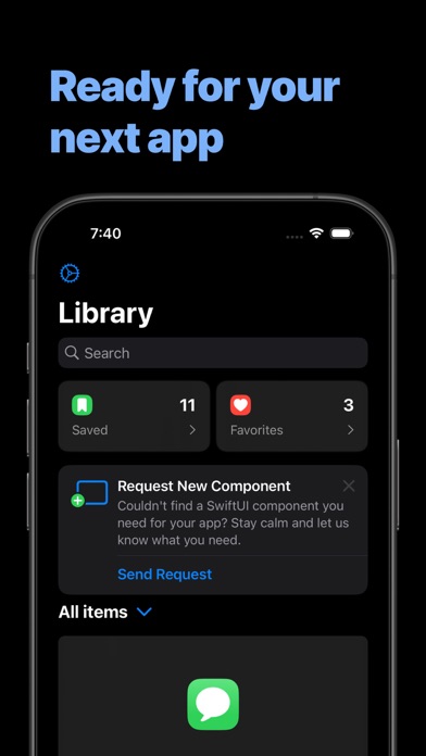 Capturas de pantalla de SwiftUI Components – Compot