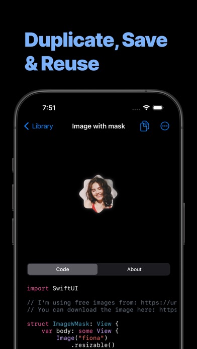 Capturas de pantalla de SwiftUI Components – Compot