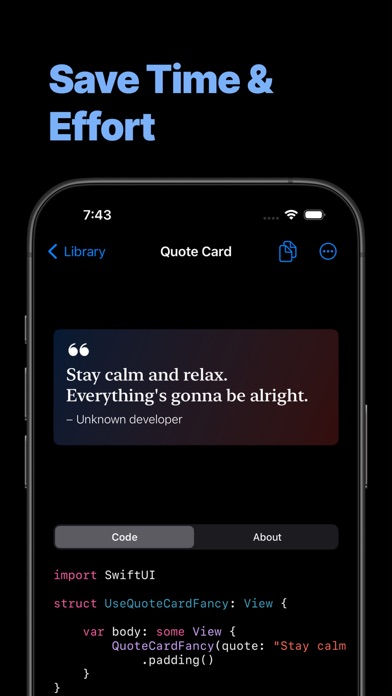 Capturas de pantalla de SwiftUI Components – Compot