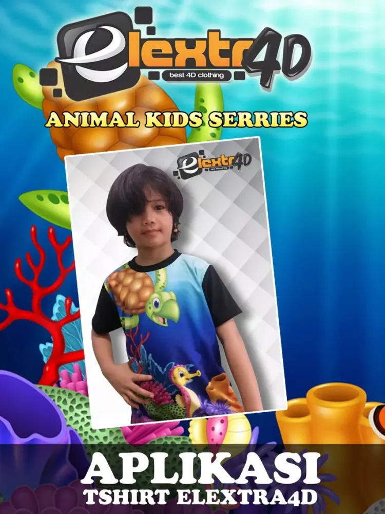 Elextra 4D animal Kids T-shirt iPad 应用截图
