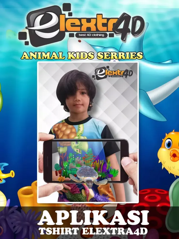 Elextra 4D animal Kids T-shirt iPad 应用截图