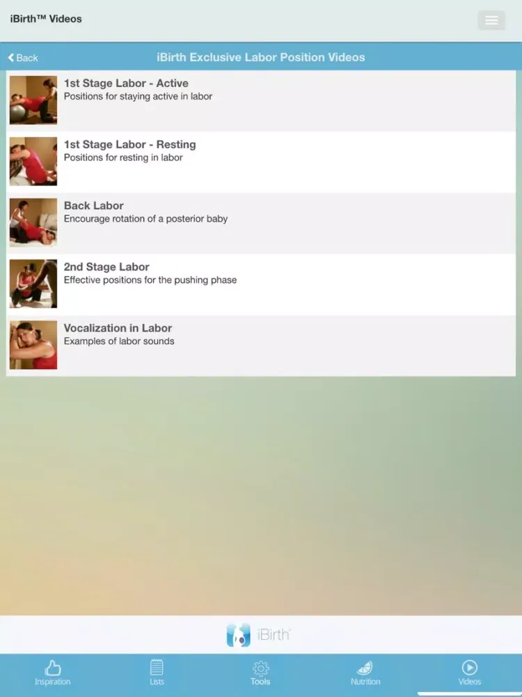 iBirth™ Daily Pregnancy, Postpartum & Baby Tracker iPad  स्क्रीनशॉट